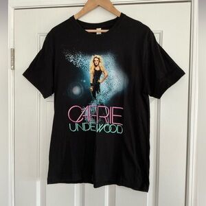 Ten Carrie Underwood Black Blown Away Tour Graphic T-Shirt M